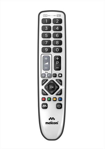 MELICONI - Telecomando universale 2 in 1 GB PRATICO 2+ ITALIA-Bianco lucido / bianco opaco /