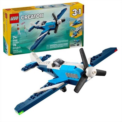 LEGO - CREATOR Velivolo: aereo da competizione - 31160-Multicolore