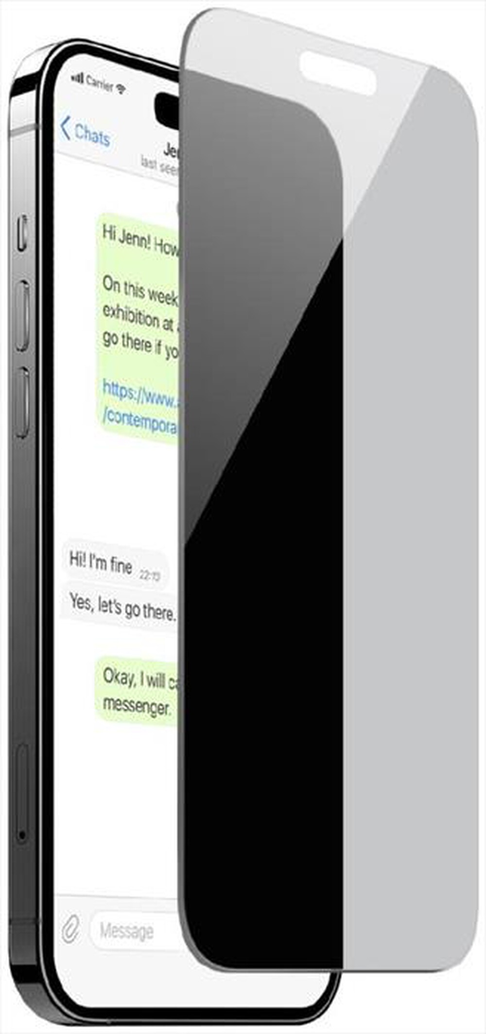 Immagine del prodotto PURO - Vetro temperato per iPhone 15/16 PUSDGPRIPHONE1661-Trasparente