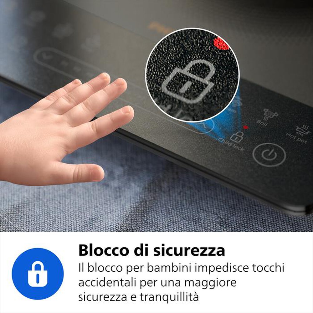 Immagine del prodotto PHILIPS - Piastra a induzione SERIE 5000 HD5850/90-Nero