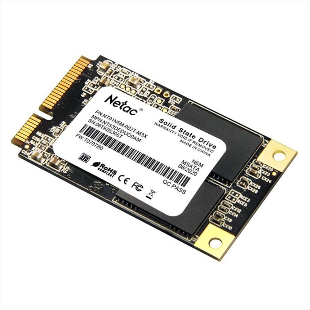 "NETAC - SSD MSATA SATAIII N5M 2TB-NERO"