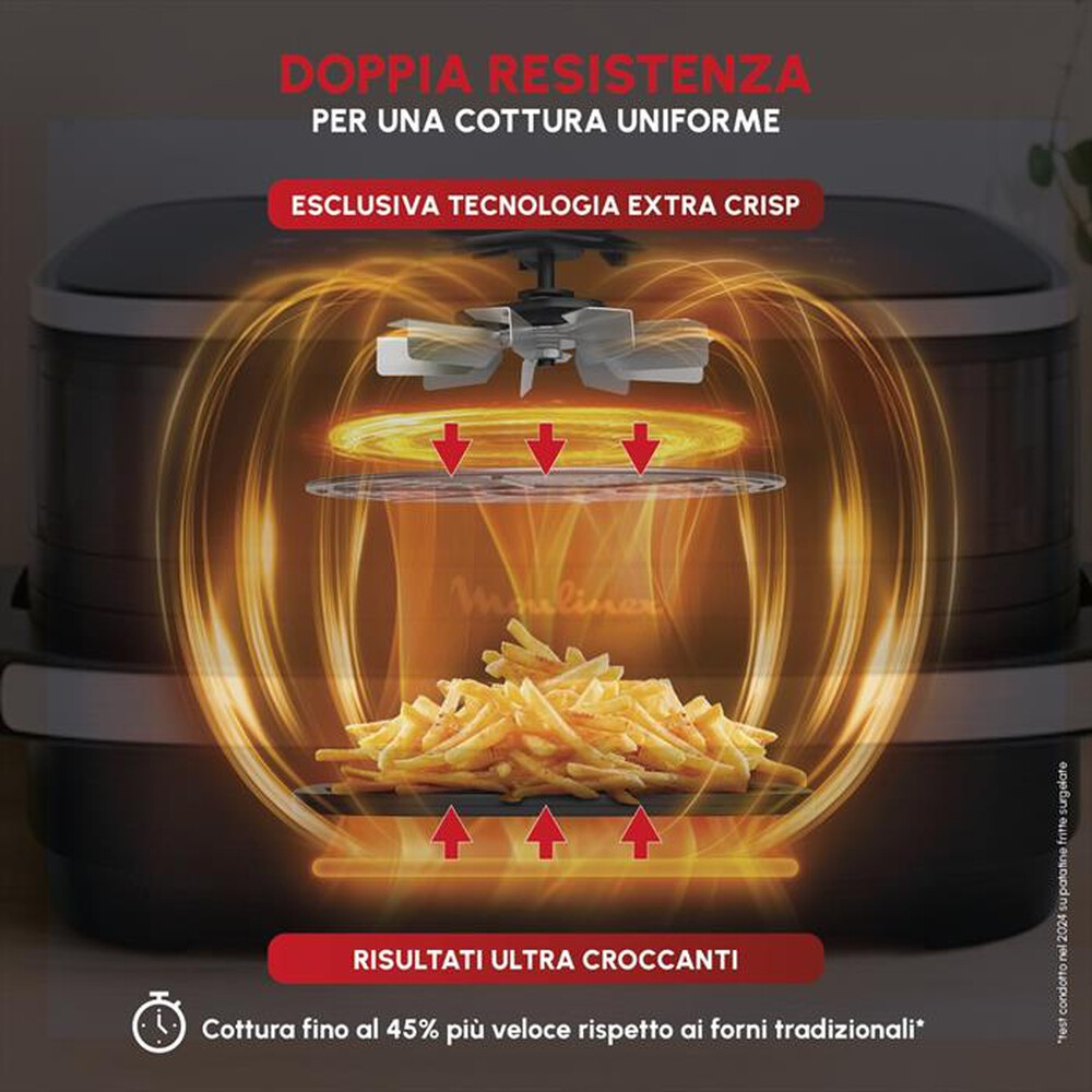 Immagine del prodotto MOULINEX - Friggitrice ad aria Easy Fry XL Surface AL402HF0-Nero