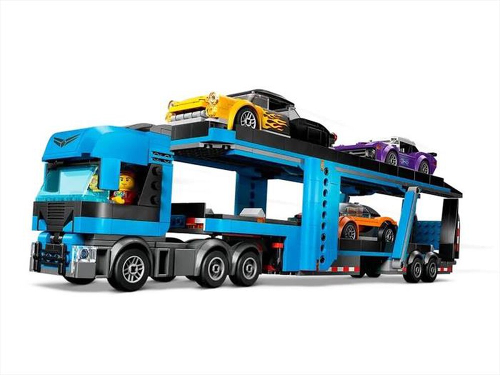 "LEGO - CAMION TRASPORTATORE CON AUTO SPORTIVE - 60408-Multicolore"