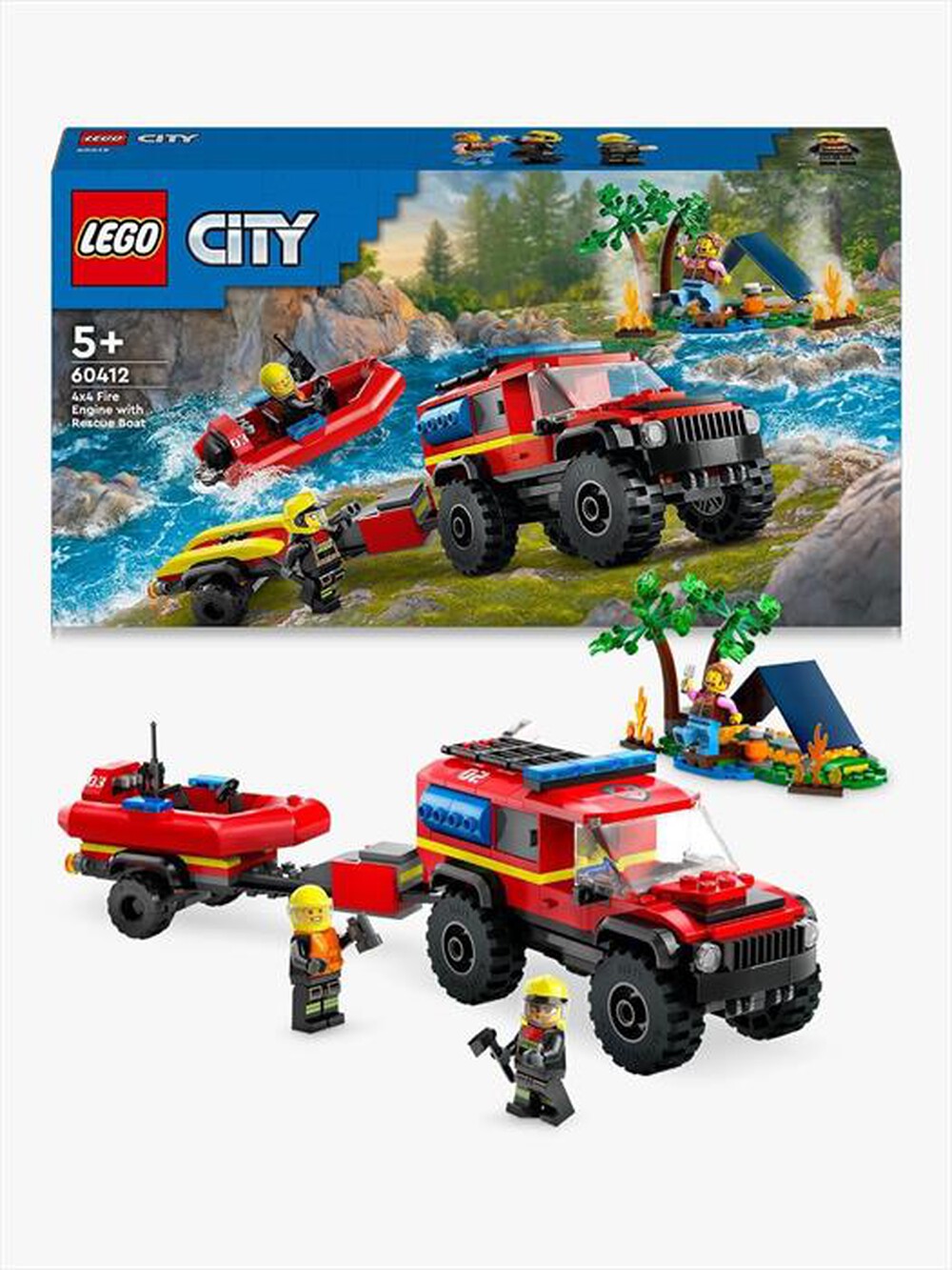 Immagine del prodotto LEGO - CITY Fire Fuoristrada antincendio e gommone 60412