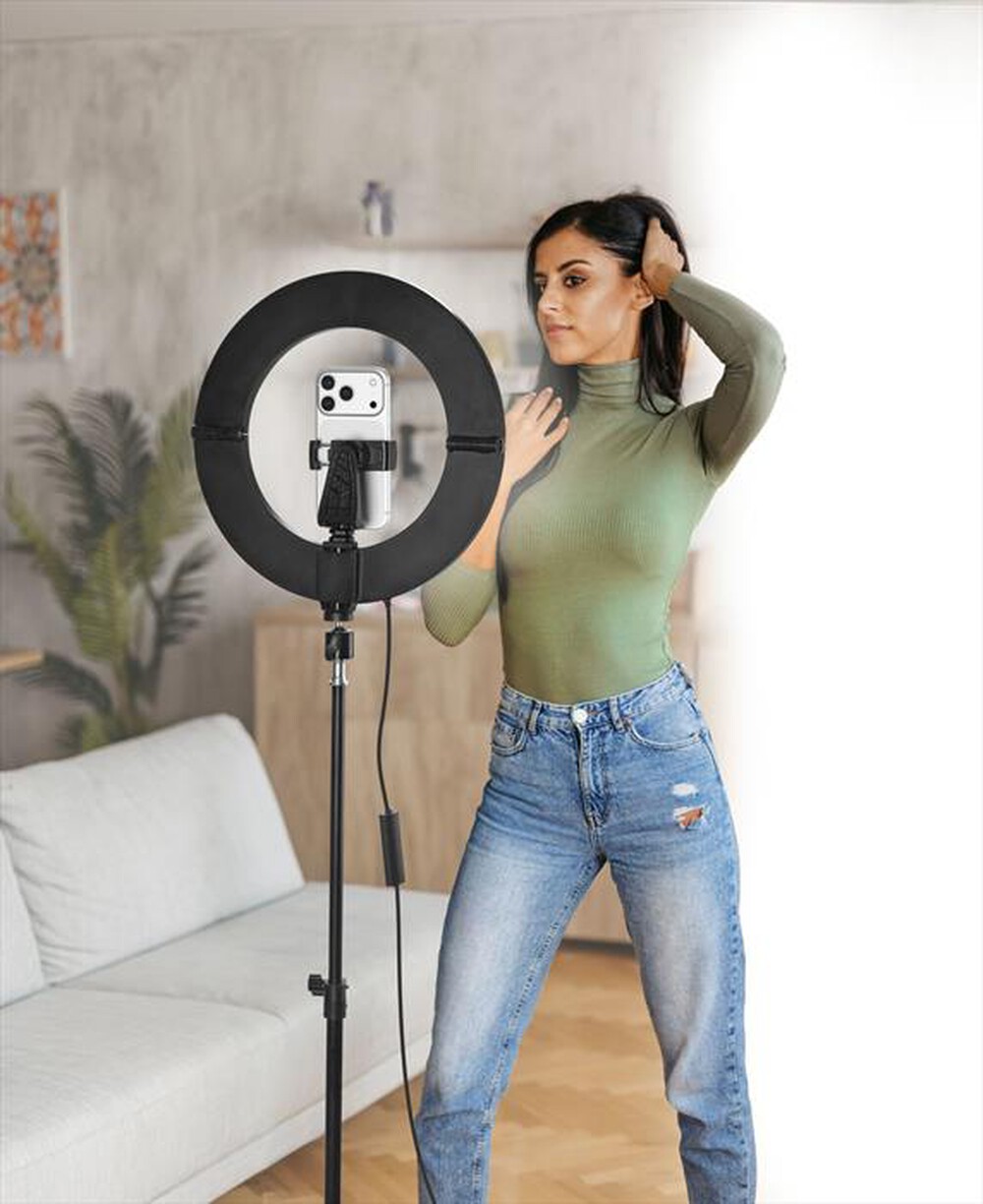 Immagine del prodotto CELLULARLINE - SELFIE RING - LIGHT STAND-Nero