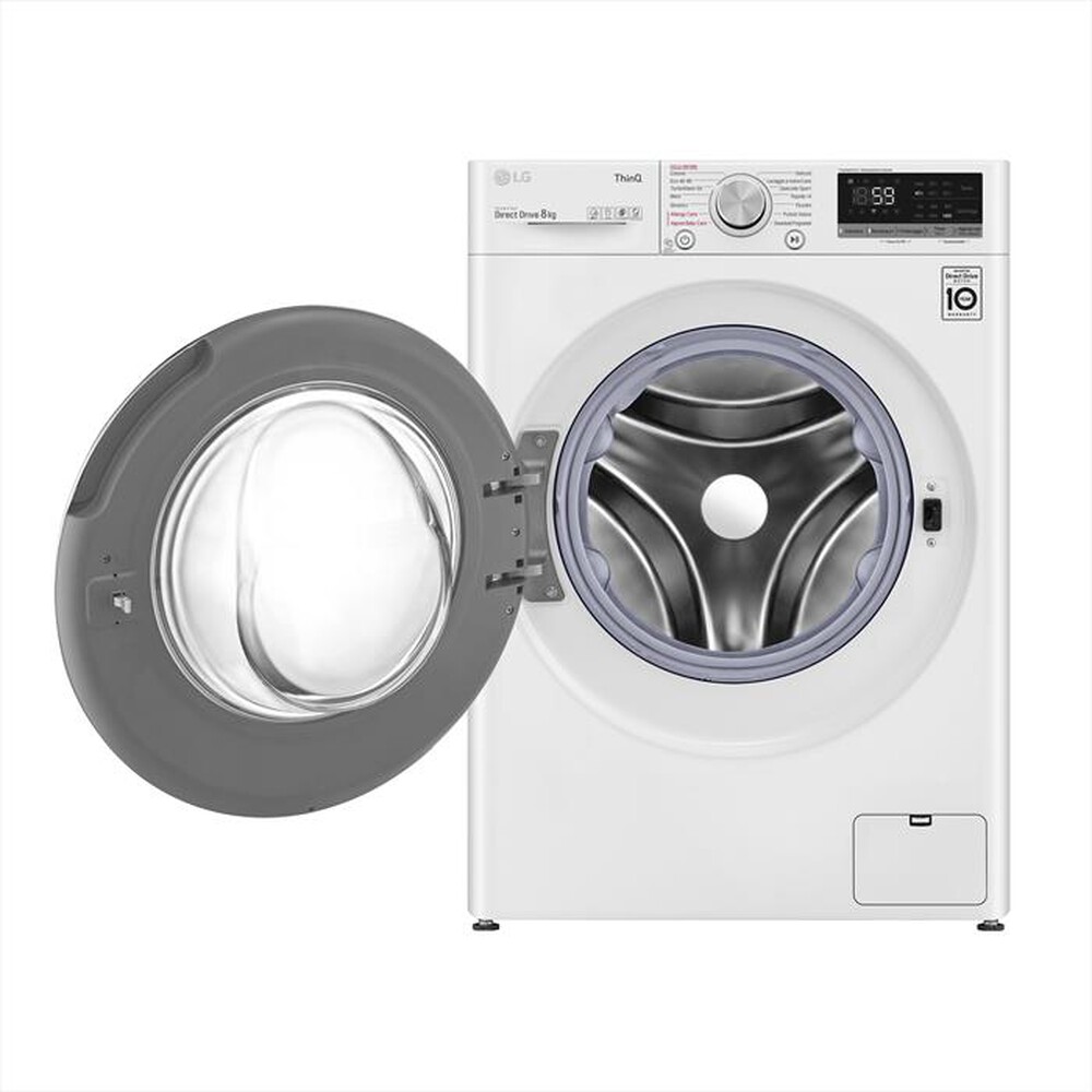"LG - Lavatrice F4WV508S1B 8 Kg Classe B-White"