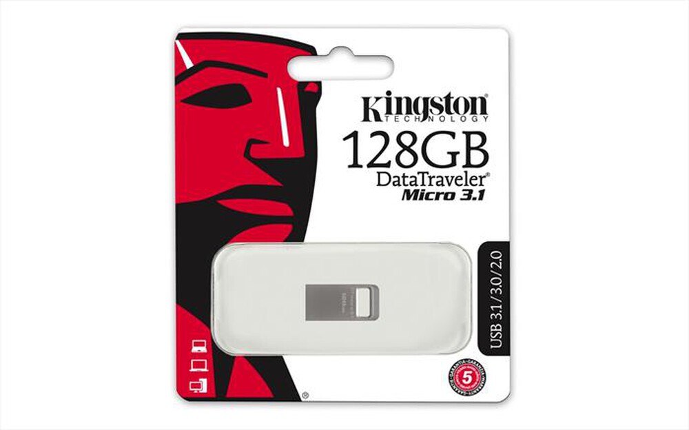 Immagine del prodotto KINGSTON - Memoria 128 GB DTMC3G2/128GB-SILVER