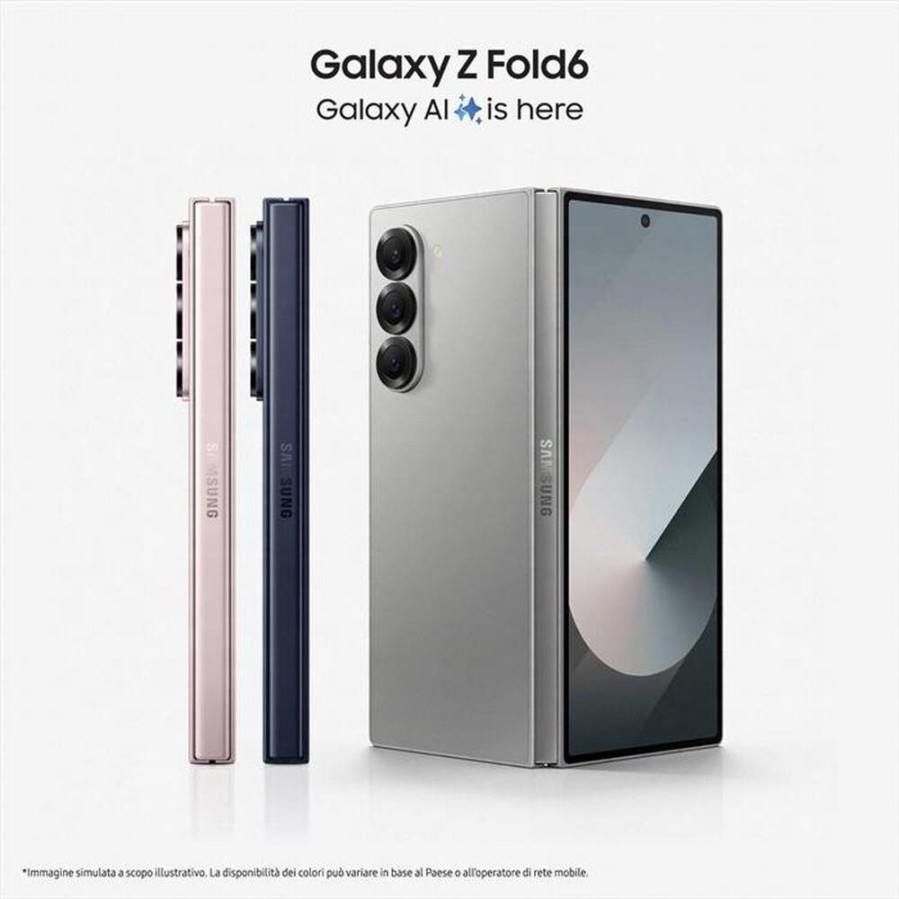 Immagine del prodotto SAMSUNG - Galaxy Z Fold6 12GB + 1TB-Silver Shadow