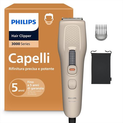 PHILIPS - Regolacapelli SERIE 3000 HC3734/15-Beige