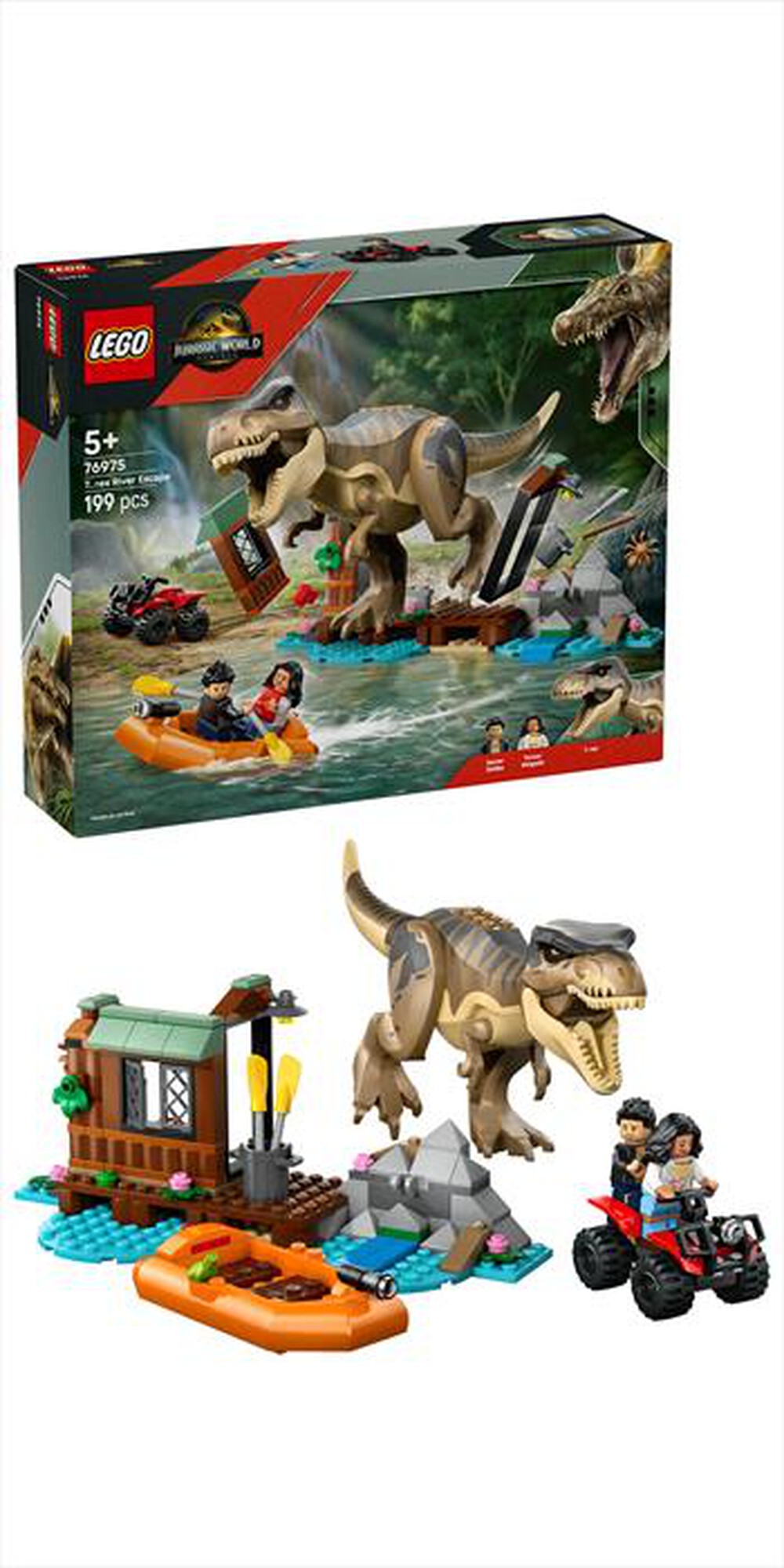 Immagine del prodotto LEGO - JURASSIC WORLD Fuga sul fiume dal T. rex 76975
