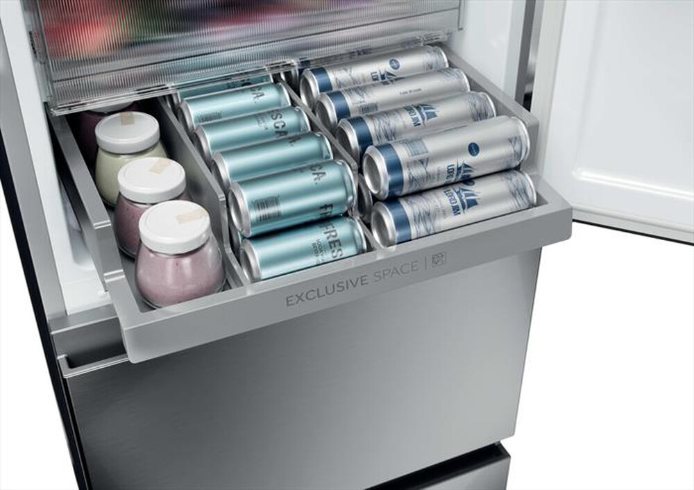 Immagine del prodotto HAIER - Frigorifero combinato HTR3518ENMX Classe E 303 lt-Acciaio inox