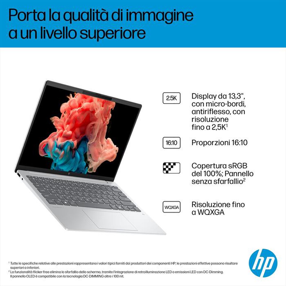 Immagine del prodotto HP - Notebook OMNIBOOK 7 13-BG1002NL 13.3" AMD Ryzen AI-Glacier Silver