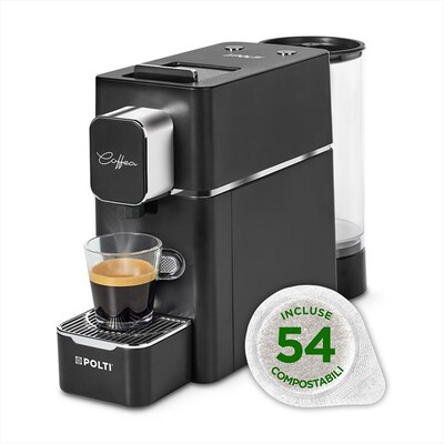 POLTI - Macchina da caffè Coffea S15B + 54 CIALDE-Nero