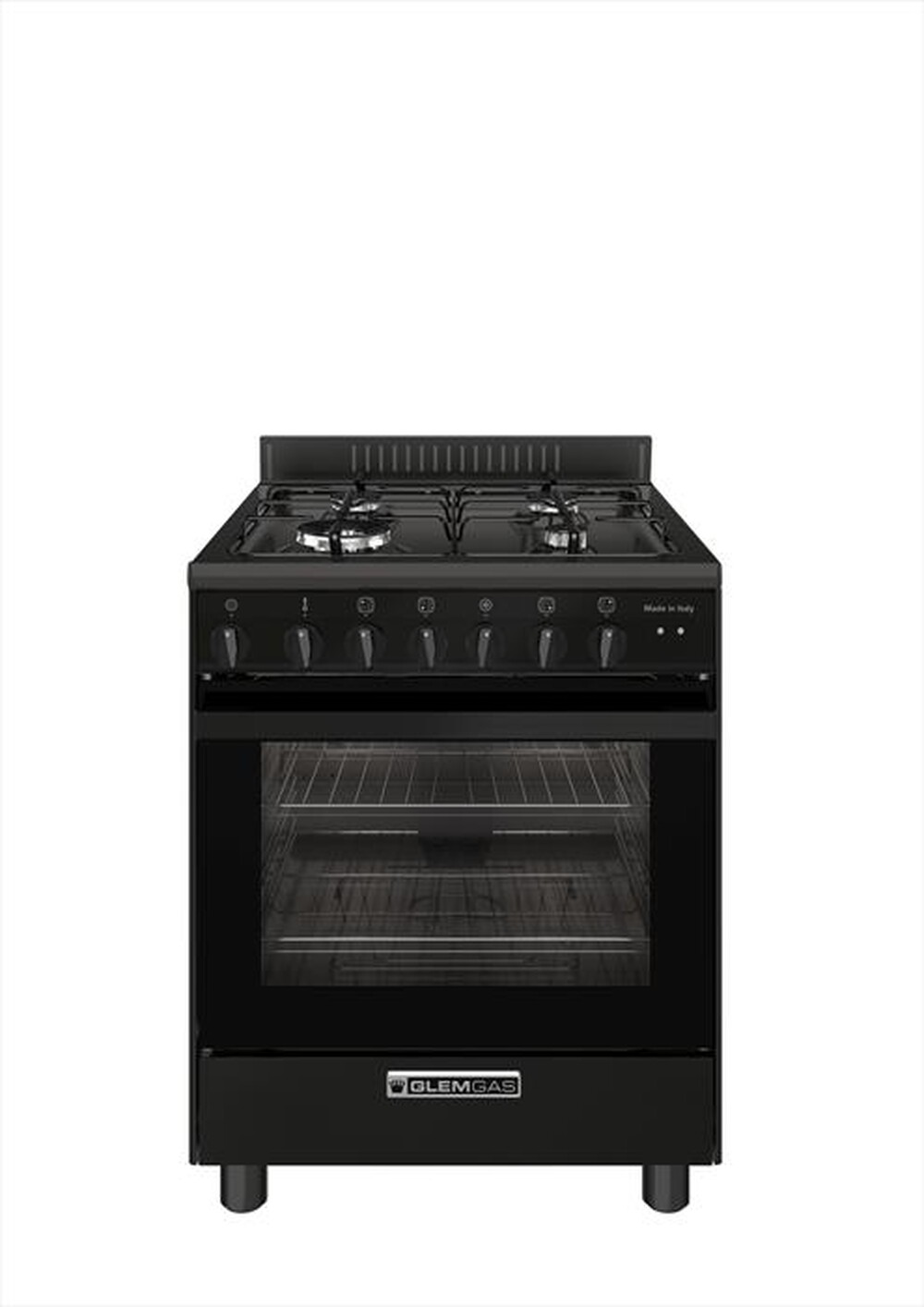 "GLEM GAS - Cucina SA66TMBK Classe A-Nero Carbone"