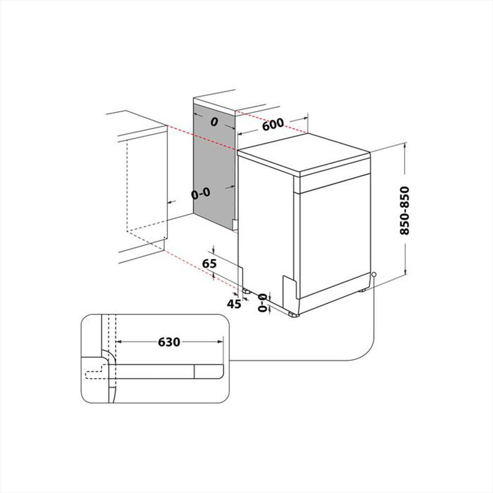 Immagine del prodotto HOTPOINT ARISTON - Lavastoviglie MAXISPACE H7F HS41 X Classe C-Stainless steel