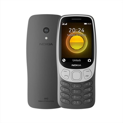 NOKIA - Cellulare NOKIA 3210 4G 2024-GRUNGE BLACK,  NOKIA - Cellulare NOKIA 3210 4G 2024-GRUNGE BLACK