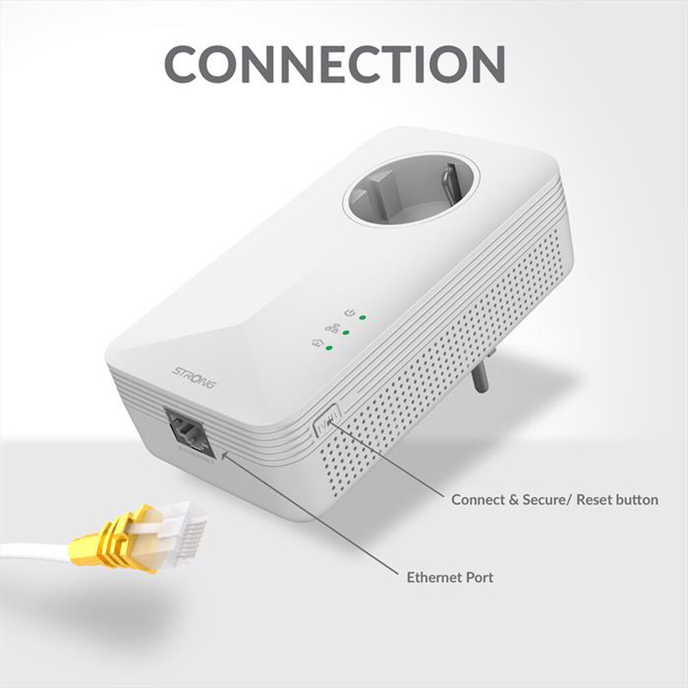"STRONG - Kit 3 pezzi powerline POWERL1000TRIEUV2-bianco"