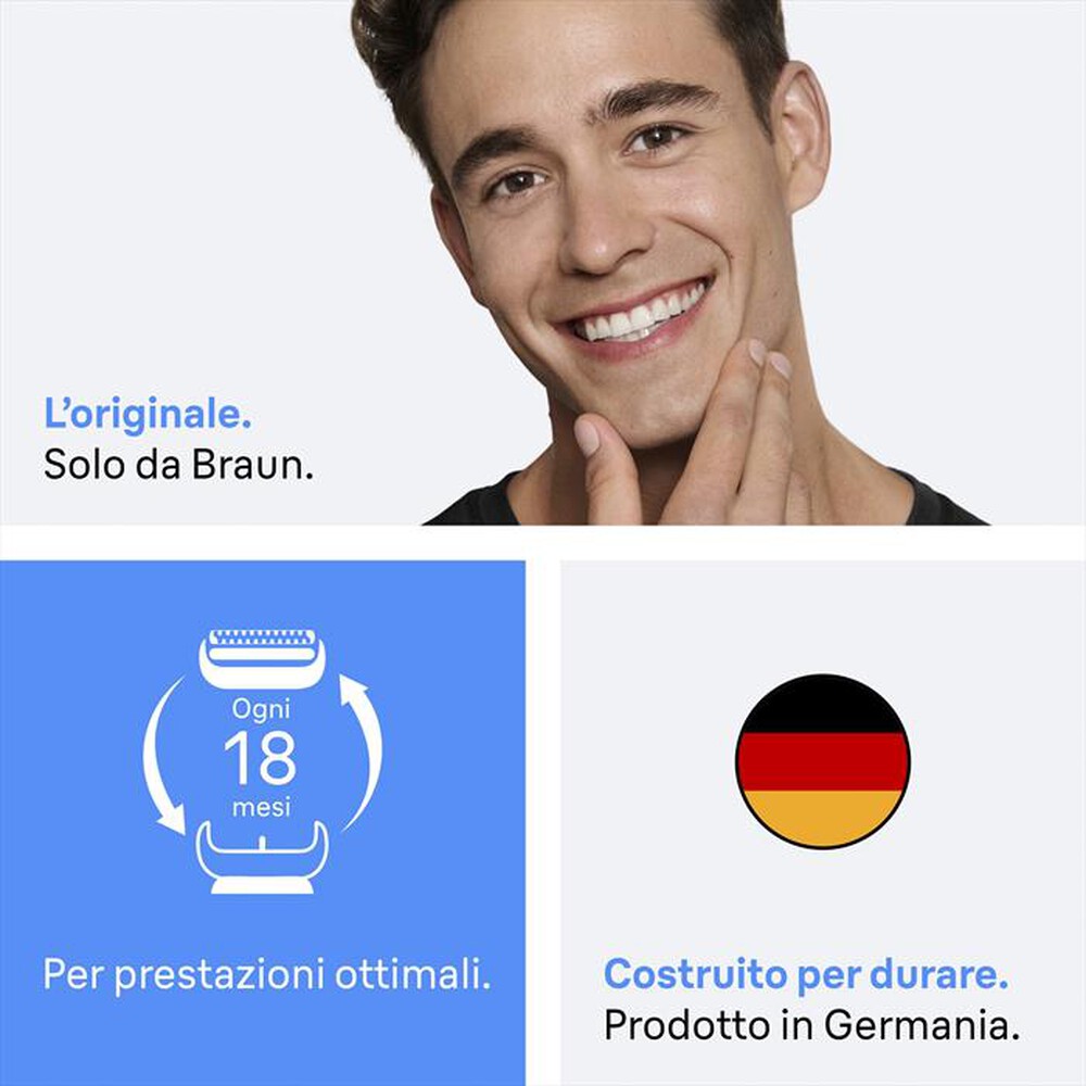 Immagine del prodotto BRAUN - Series 3+ Testina di Ricambio Per Rasoio Elettrico-NERO