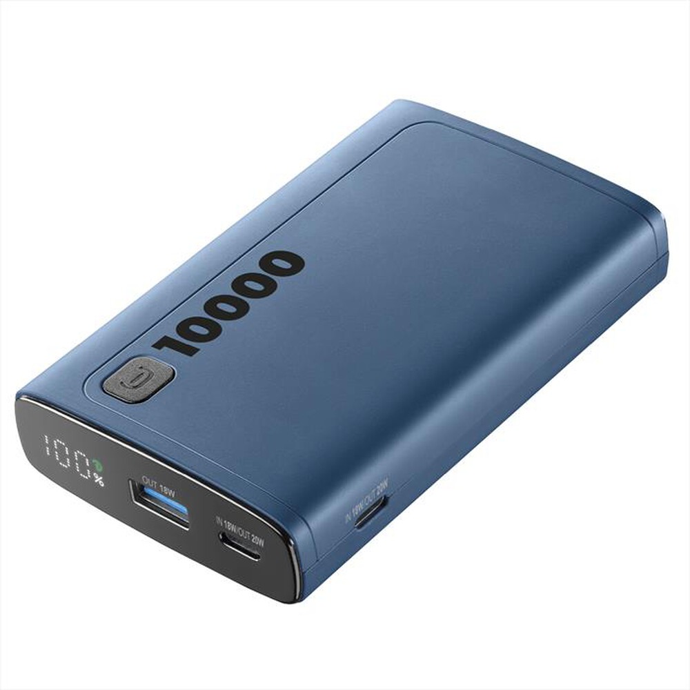 Immagine del prodotto CELLULARLINE - Caricabatterie Portatile PBDISPL01PD10000B-Blu