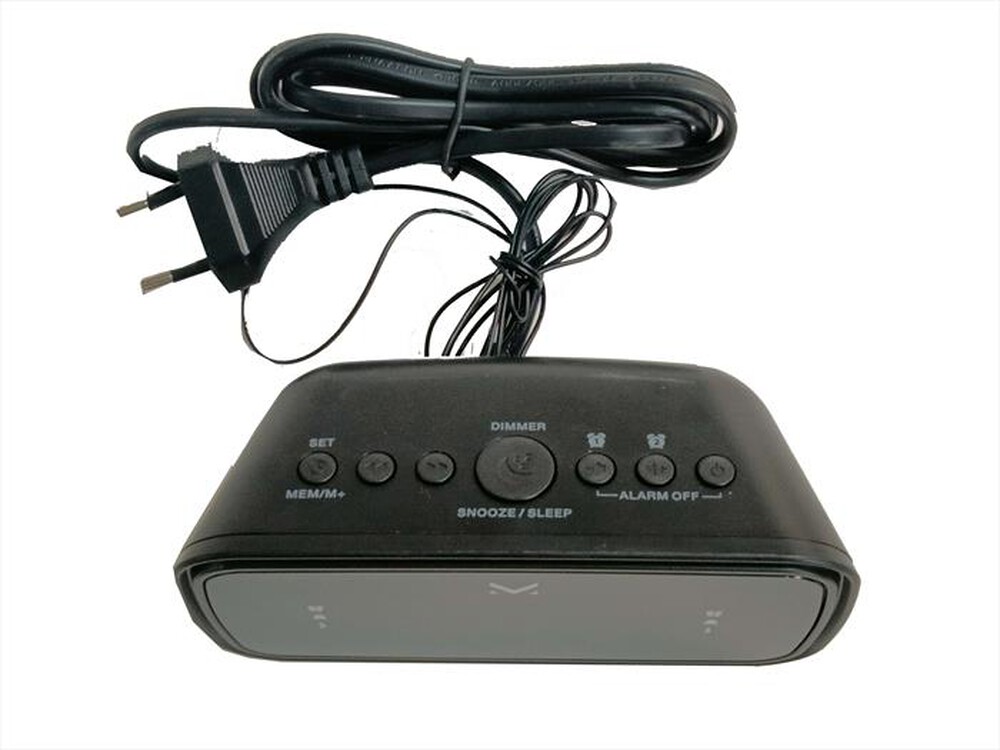 "MAJESTIC - Radio sveglia digitale con doppio allarme RS 166-NERO"