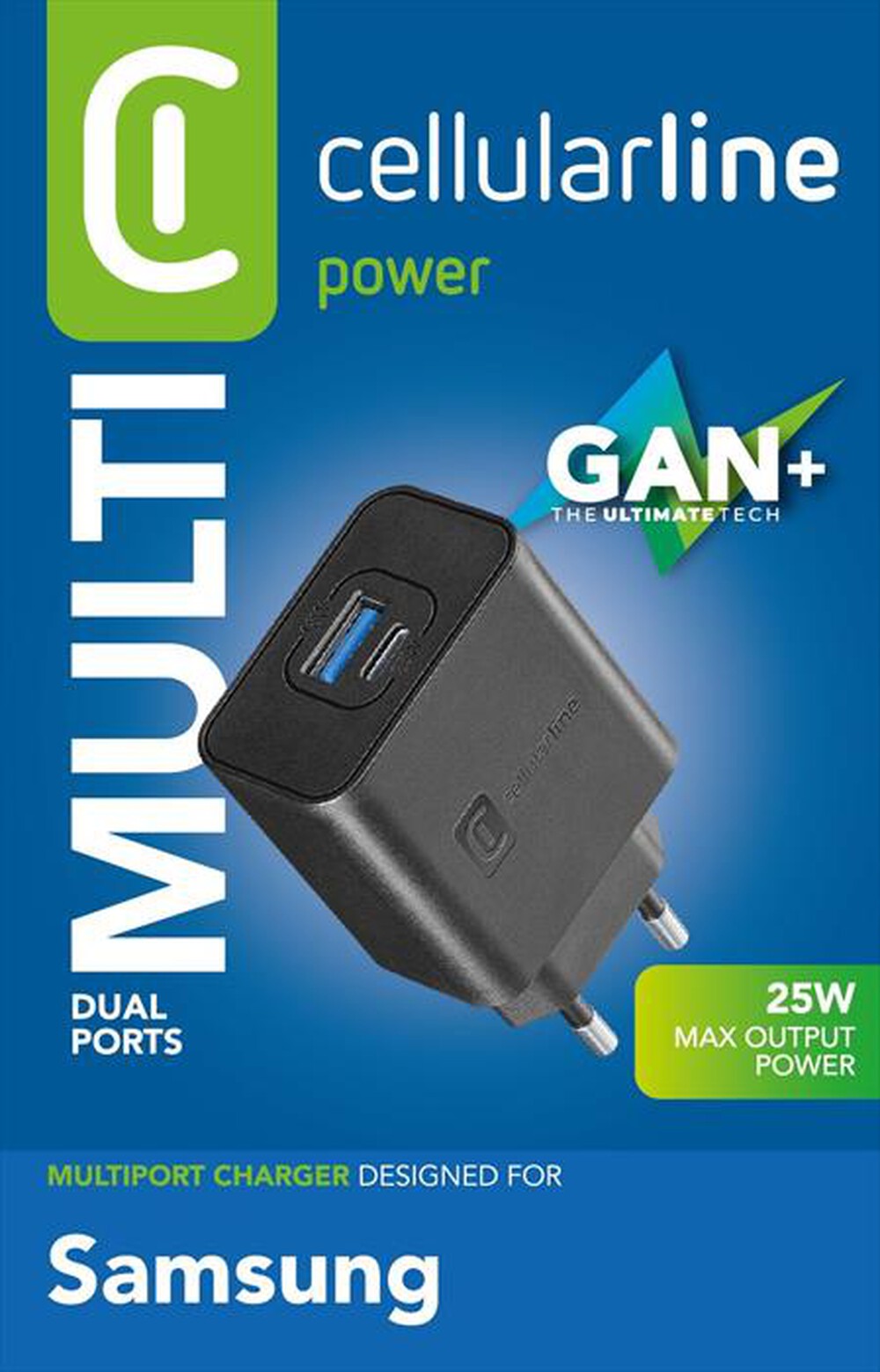 Immagine del prodotto CELLULARLINE - ACHSMUSB2PD25WK-Nero