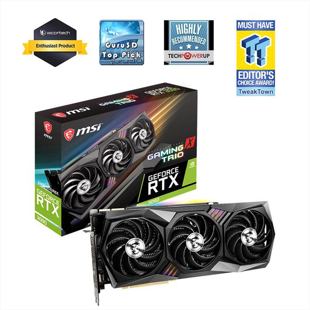 "MSI - GEFORCE RTX 3090 GAMING X TRIO 24G-Nero"