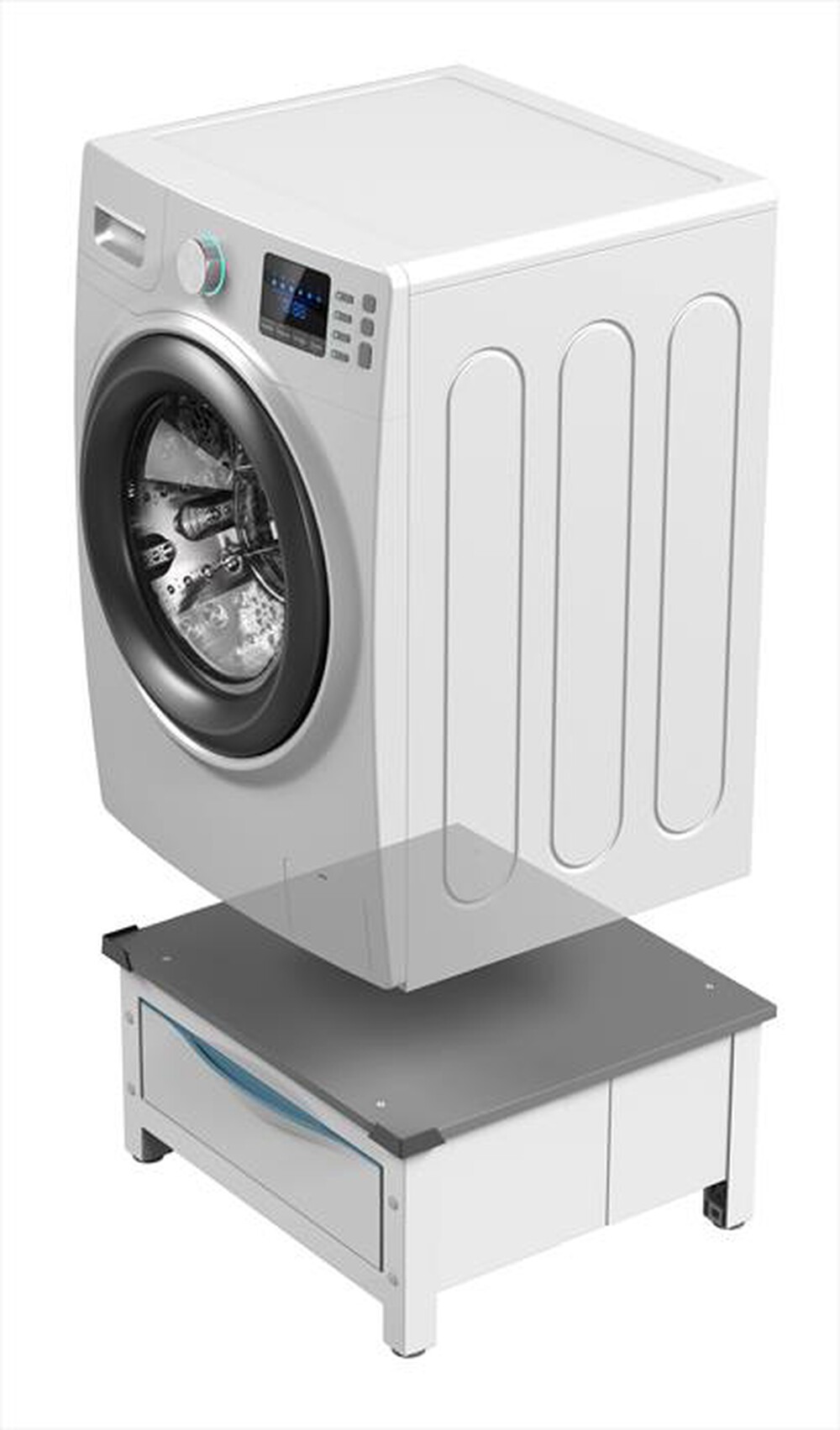 Immagine del prodotto MELICONI - BASE SPACE EXTRA-Struttura bianca, ripiano grig