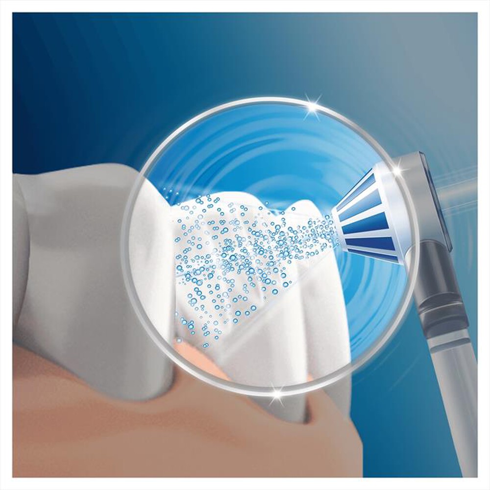 "ORAL-B - TESTINE DI RICAMBIO OXYJET 4 RICAMBI-Bianco"
