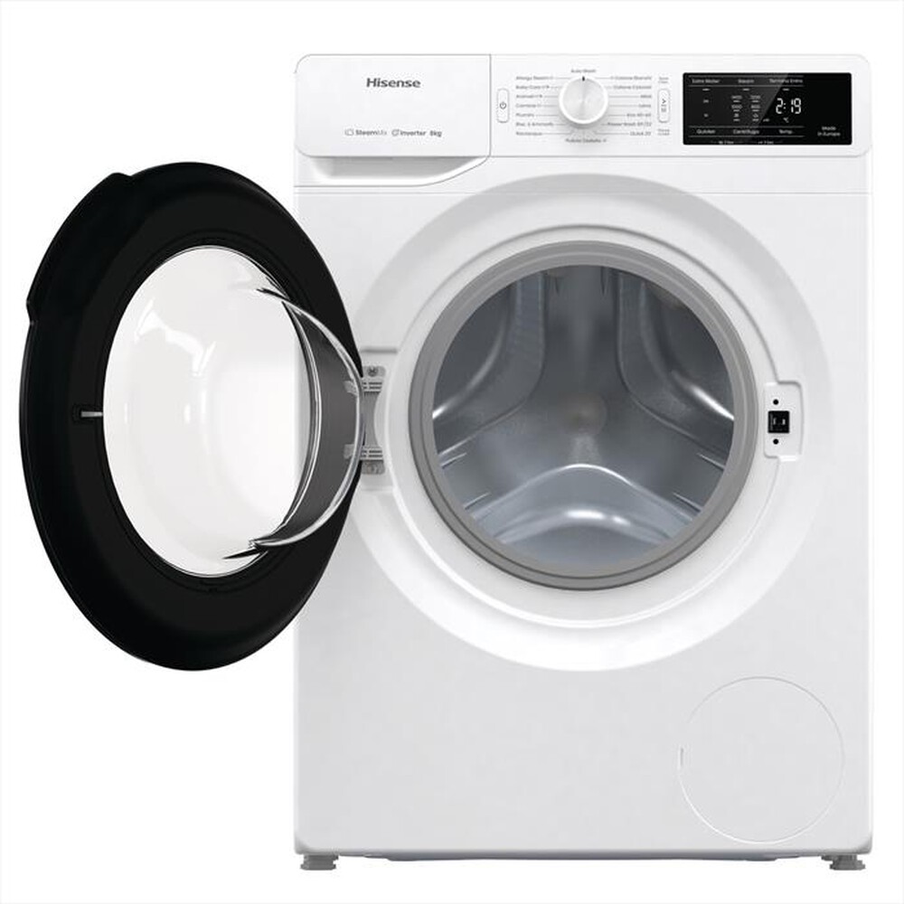 "HISENSE - Lavatrice WF3V842BW 8 Kg Classe A-Bianco/Nero"