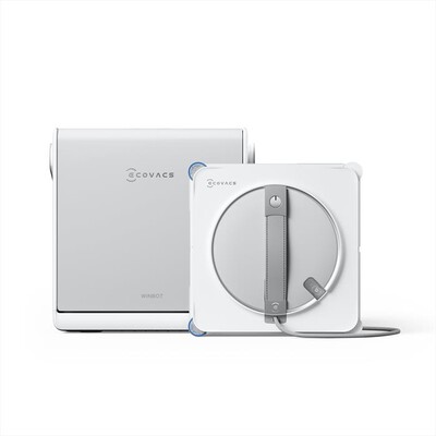 ECOVACS - Robot lavavetri WINBOT W2S OMNI-Argento, Bianco