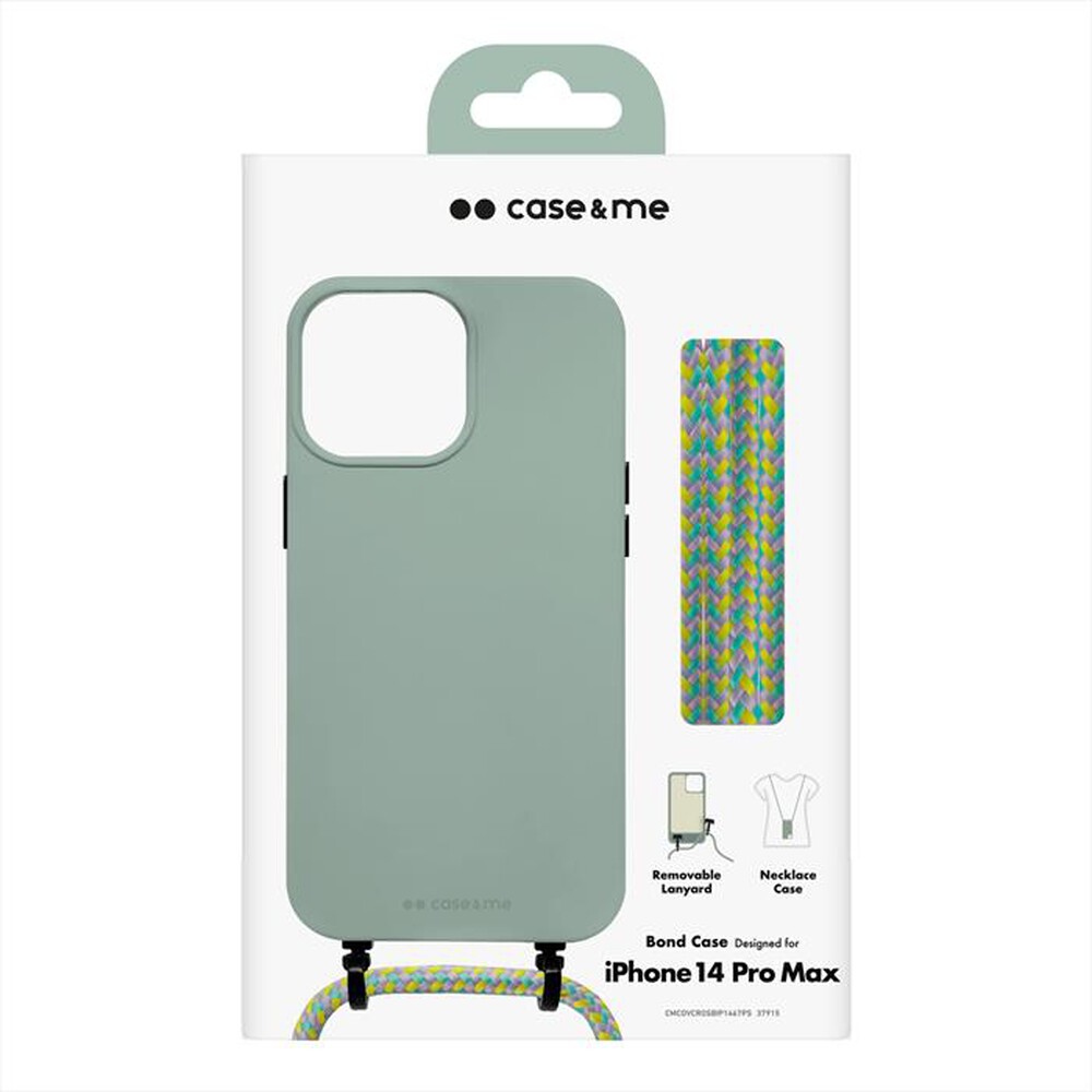 "CASEME - Cover CMCOVCROSBIP1467PS per iPhone 14 Pro Max-Salvia"
