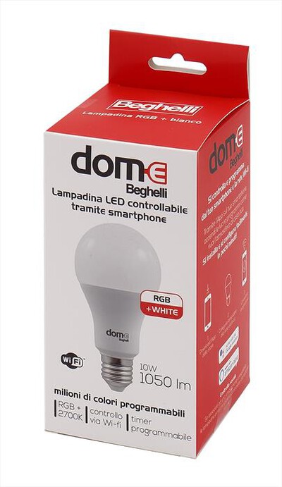 BEGHELLI - WIFI SMART LAMP LED 1OW RGB+W