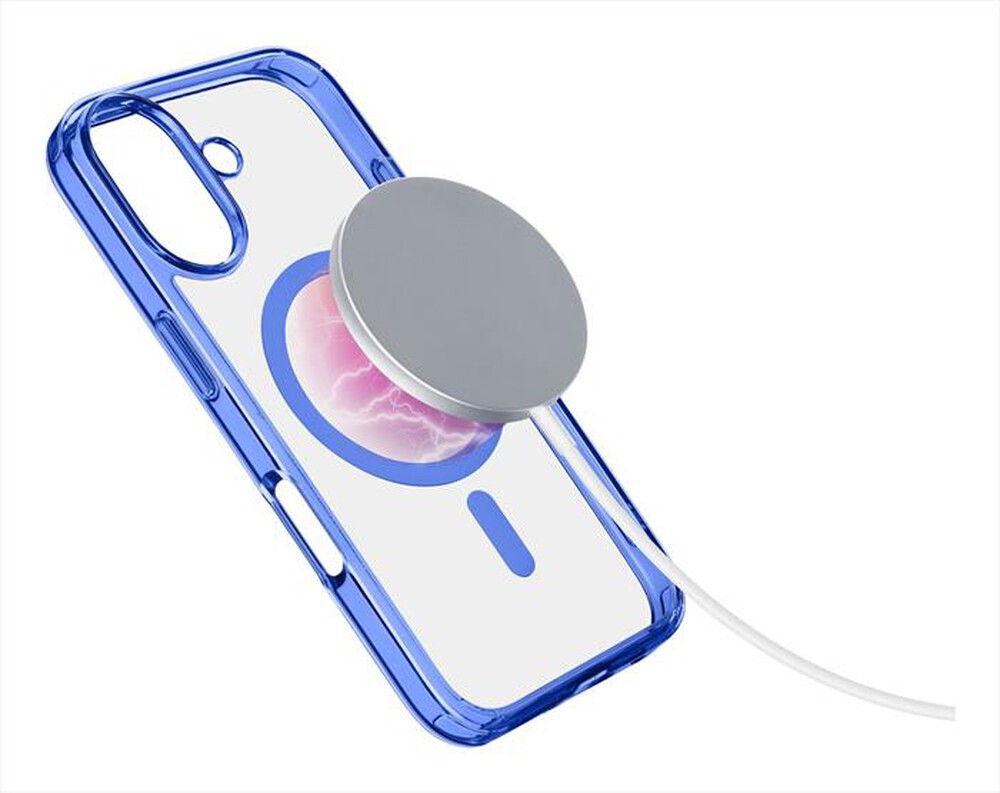 "CELLULARLINE - Cover case ICONIC MAG per iPhone 16-Blue"
