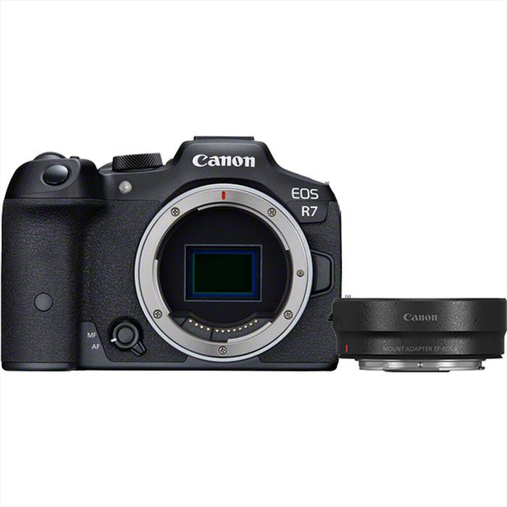 "CANON - EOS R7 + RF-S 18-150MM IS STM + EF-EOS R ADAPTER-Black"