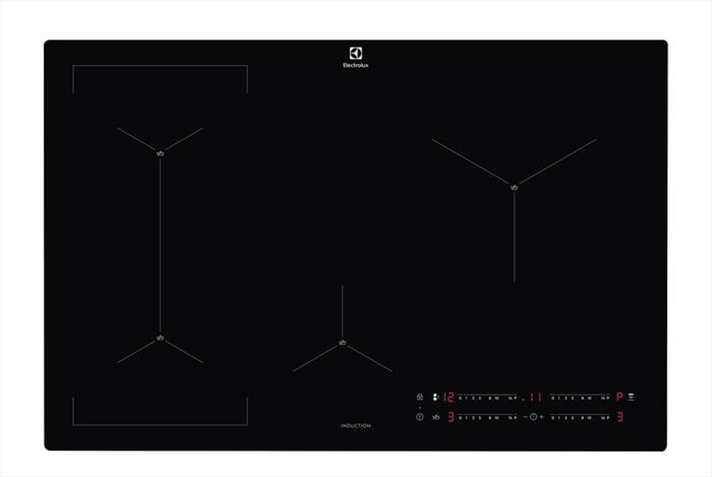 "ELECTROLUX - Piano cottura induzione EIS82449C 78 cm-Nero"