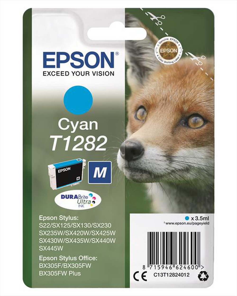 Immagine del prodotto EPSON - C13T12824022-Ciano