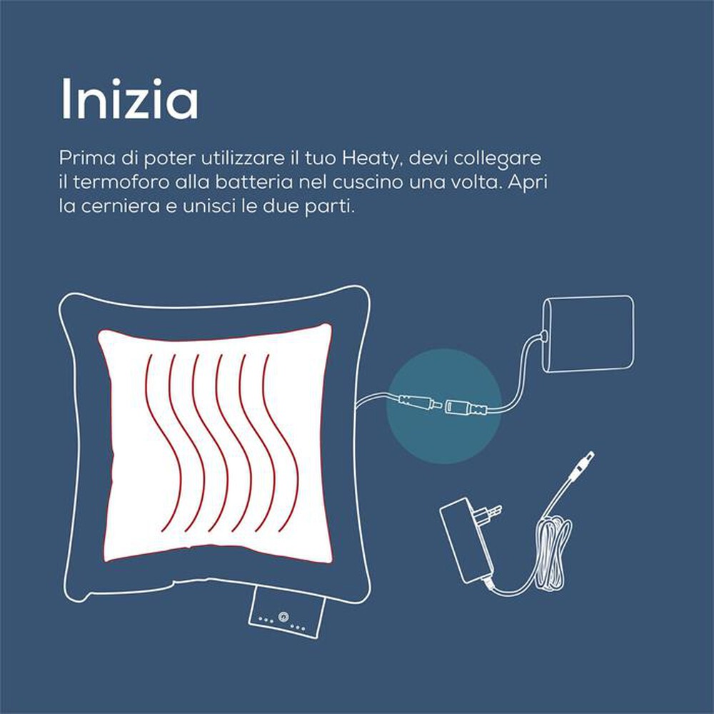Immagine del prodotto BEURER - Cuscino con funzione calore HK 77-Blu