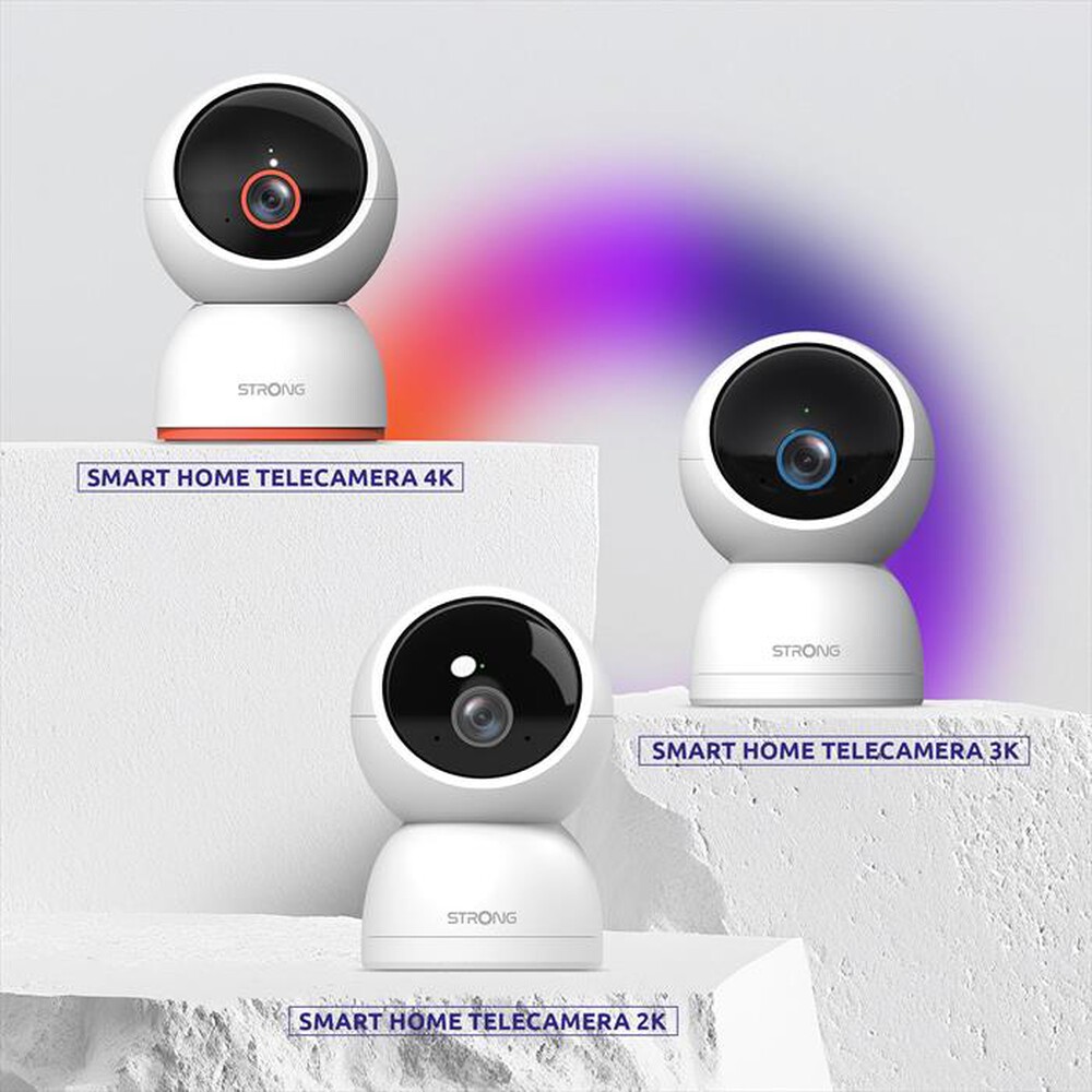 "STRONG - Telecamera Wi-Fi Interno 2K SHC04IR0-W-BIANCO"