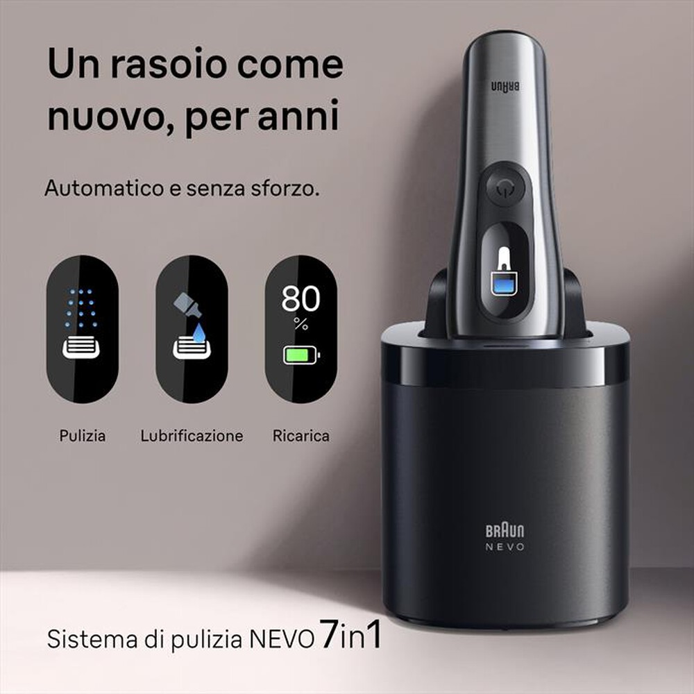 Immagine del prodotto BRAUN - Rasoio SHAVER NEVO 11000C-ARGENTO
