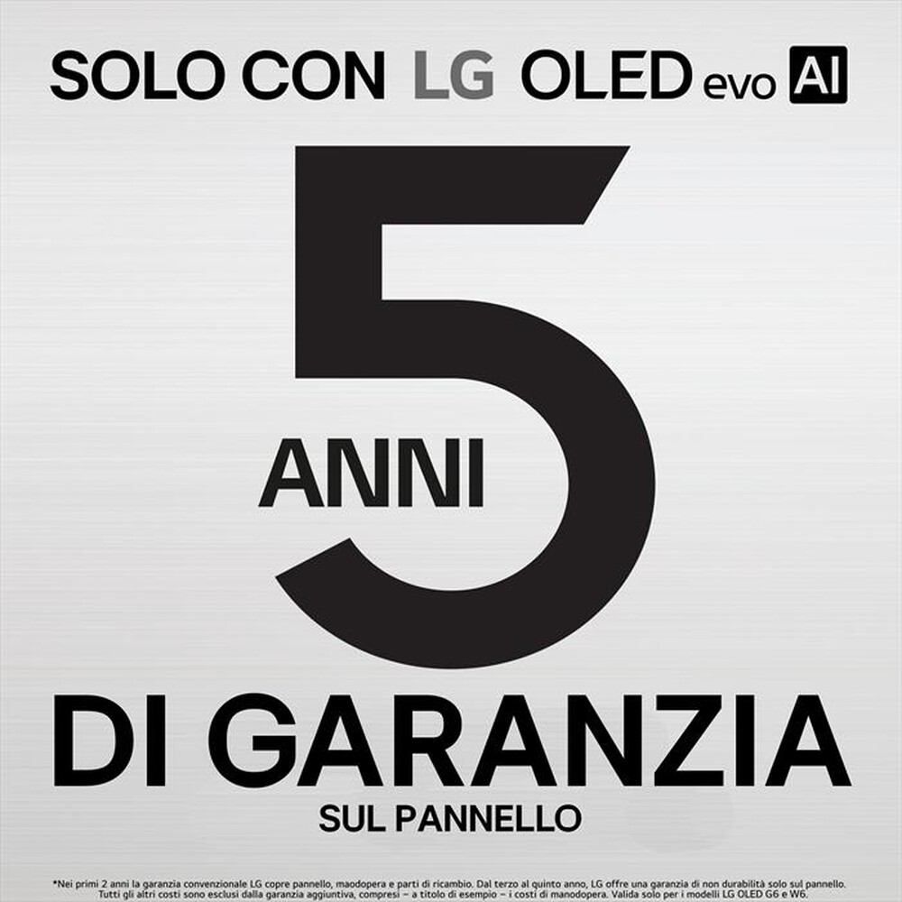 Immagine del prodotto LG - Smart TV OLED 4K 65" EVO AI G6 OLED65G64-Dark Satin Silver