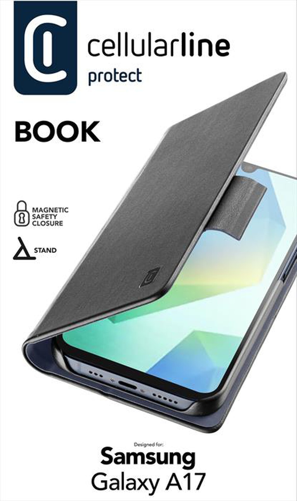 Immagine del prodotto CELLULARLINE - Custodia a libro BOOK per GALAXY A17-Nero