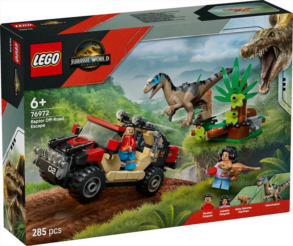 Immagine del prodotto LEGO - JURASSIC WORLD Fuga da Raptor su fuoristrada 76972