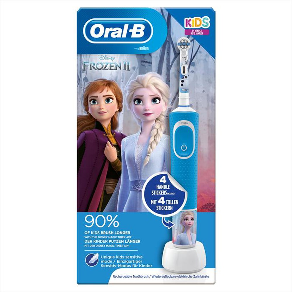 "ORAL-B - Spazzolino elettrico Kids Frozen 2-Celeste"