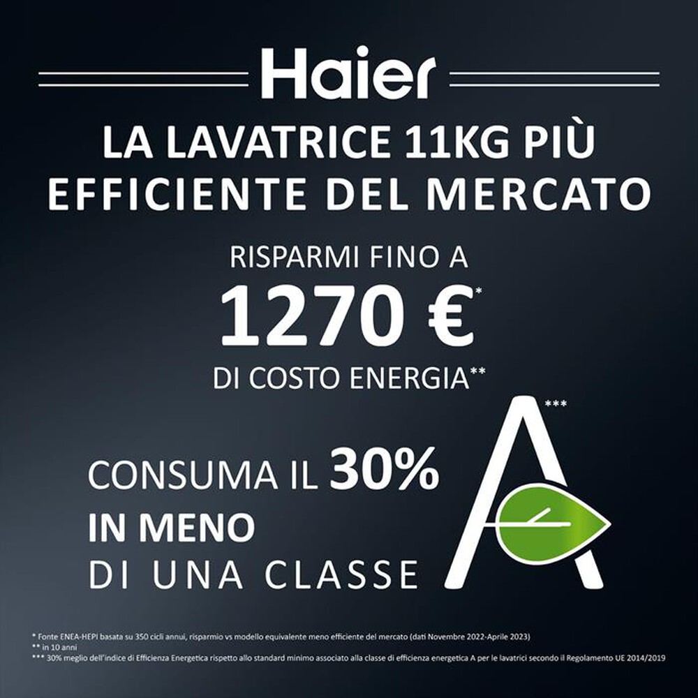 Immagine del prodotto HAIER - Lavatrice HW110B14979EU1IT 11 kg Classe A-Bianco