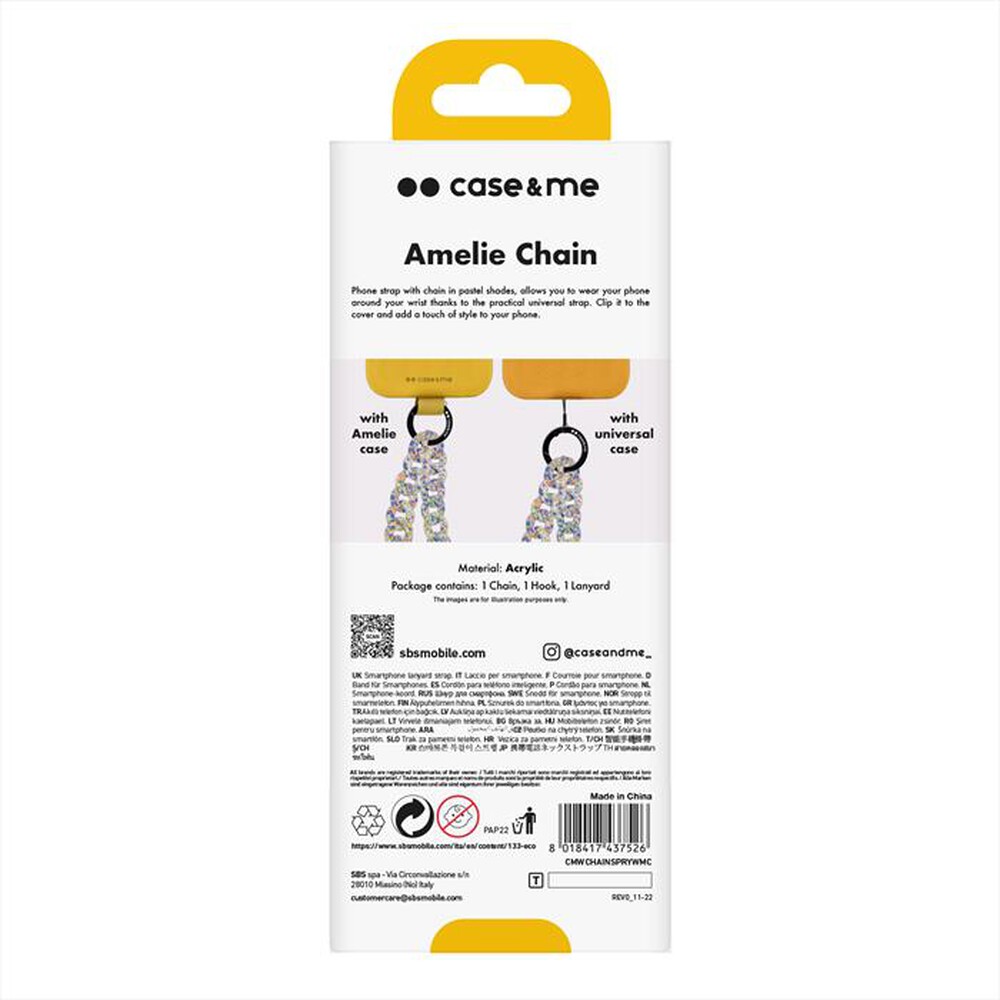 Immagine del prodotto CASEME - Laccetto da polso CMWCHAINSPRYWMC-Multicolor