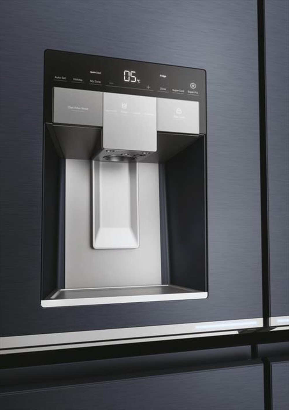 "HAIER - Frigorifero 4 porte HCR7918EIMB Classe E 601 lt-Nero"