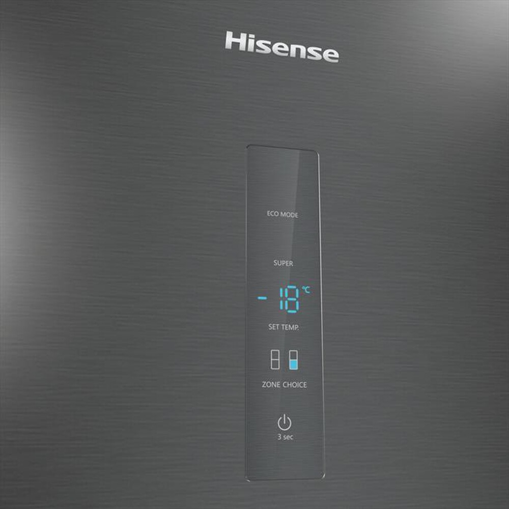 "HISENSE - Frigorifero combinato RB434N4BFE1 Classe E 331 lt-Black Inox"