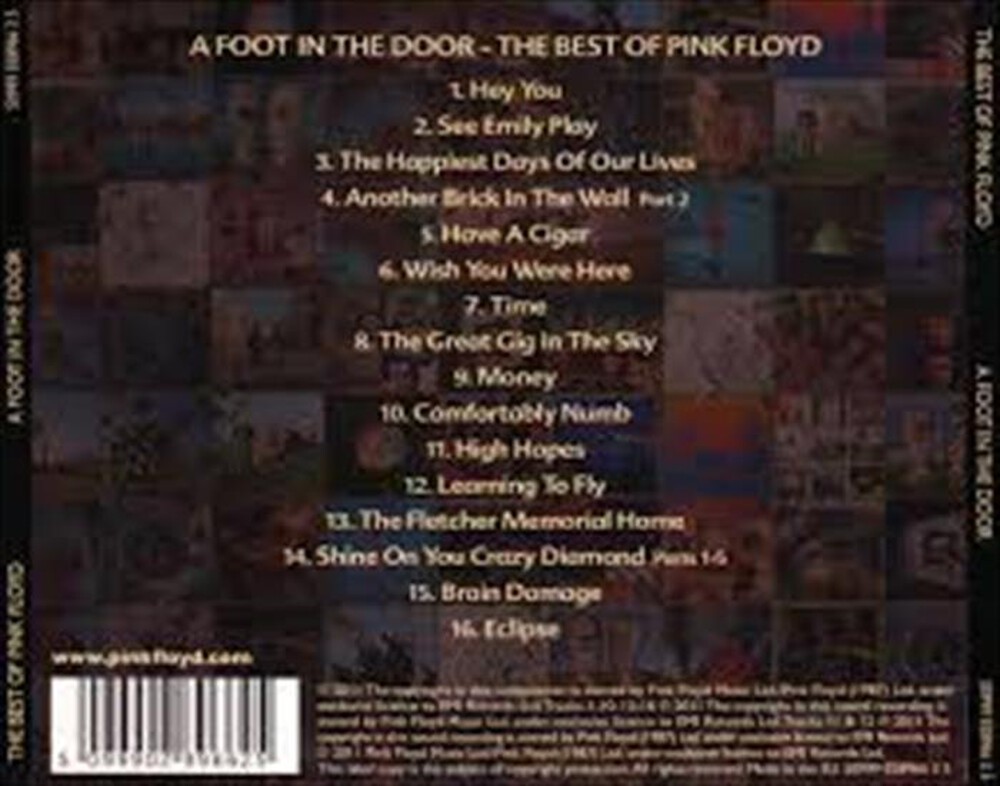 "WARNER MUSIC - Pink Floyd-A Foot In The Door The Best Of Pink F"