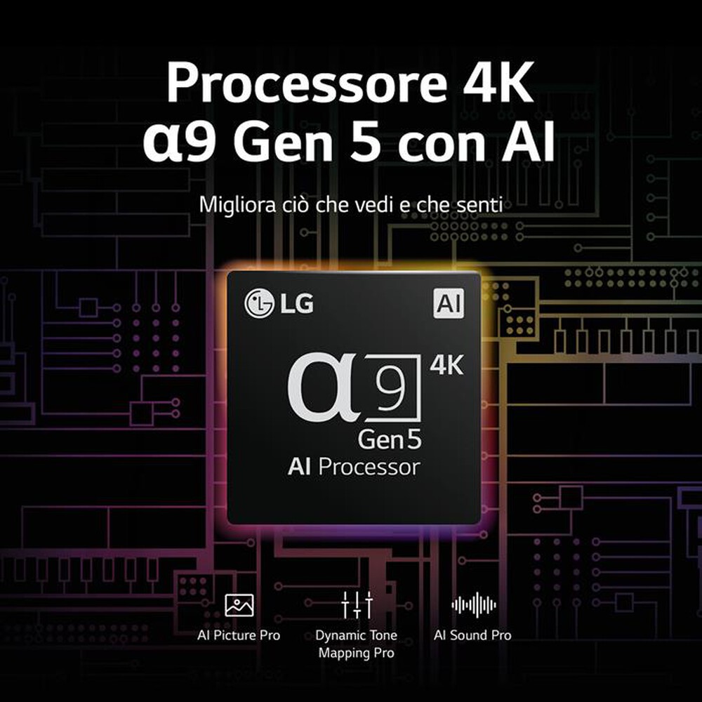 "LG - SMART TV OLED UHD 4K 55\" OLED55G26LA-Argento"