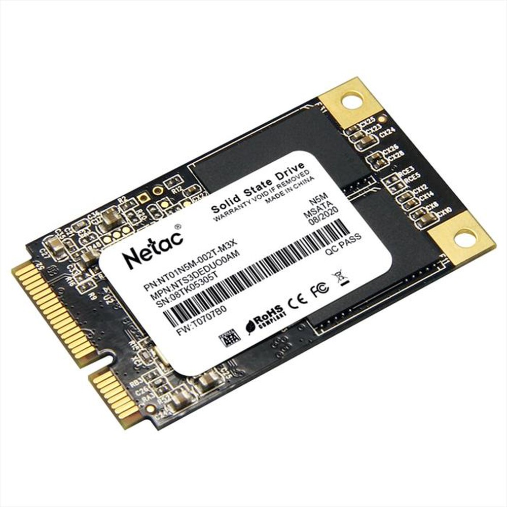 "NETAC - SSD MSATA SATAIII N5M 2TB-NERO"